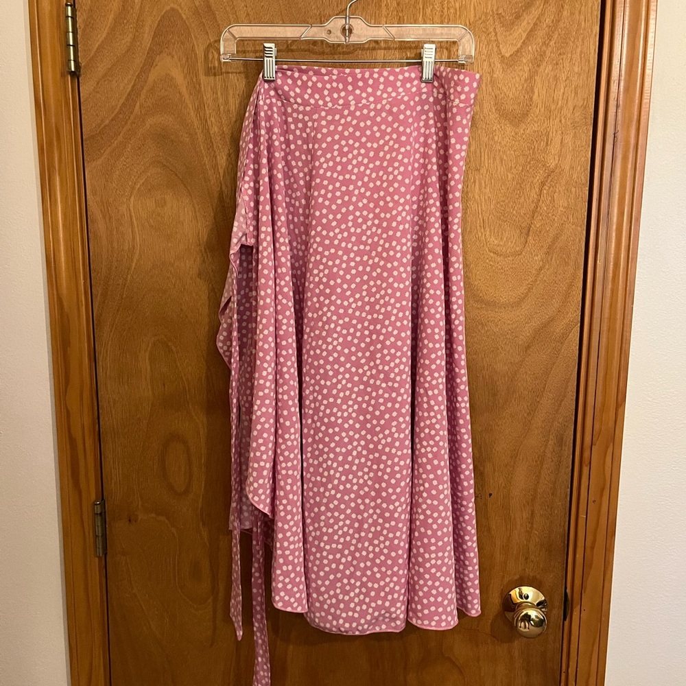 Pink Tie-On Skirt/Swimsuit Cover